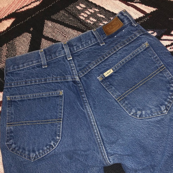 Vintage L.L. Bean Flannel-Lined Jeans - Picture 2 of 4